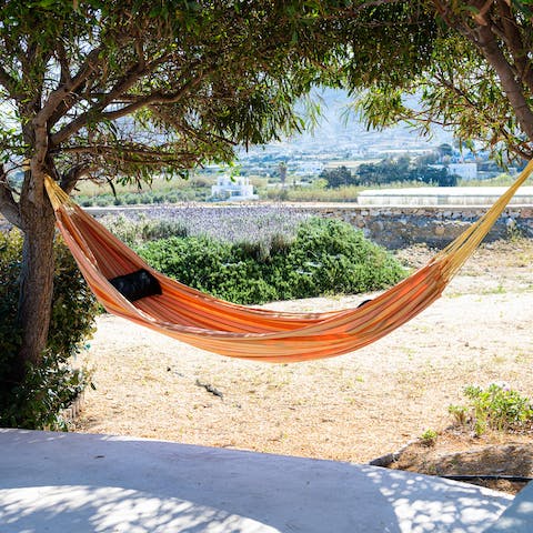 Lie back in the hammock and squeeze in an afternoon nap