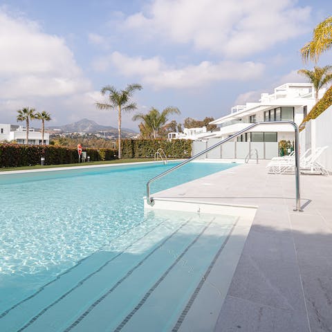 Soak up those Spanish rays in the communal pool