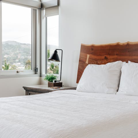 Wake up to picturesque views over the neighbourhood