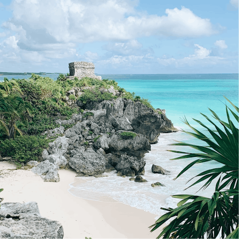 Explore Tulum's Mayan ruins – within driving distance