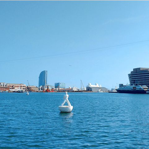 Soak up the sights and sounds of Port Vell, a short walk from home
