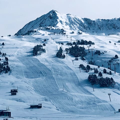 Drive fifteen minutes to Baqueira-Beret for a day on the slopes
