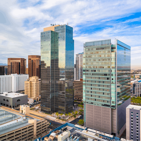 Head into downtown Phoenix for rooftop bars and vibrant nightlife
