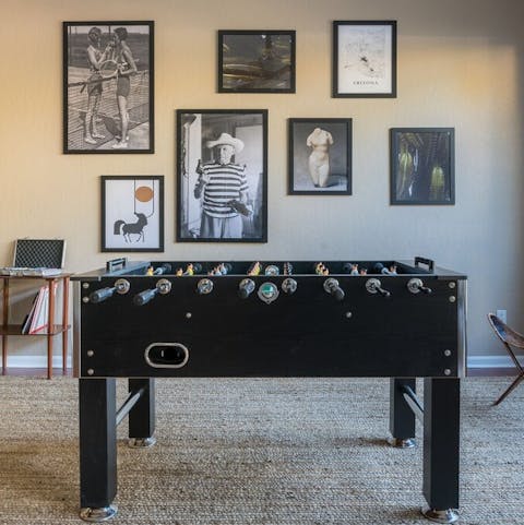 Play in the super stylish games room