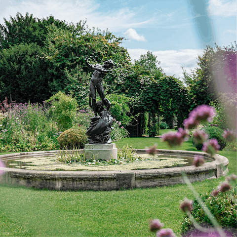 Spend a sunny afternoon in Regent's Park, an eight-minute walk away