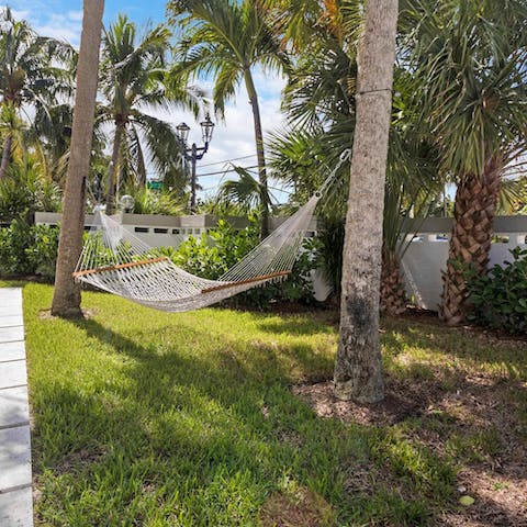 Unwind on a hammock after a walk on Fort Lauderdale Beach