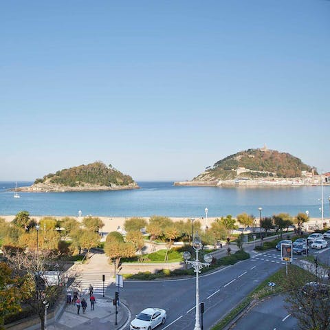 Walk to Ondarreta Beach in just a few moments