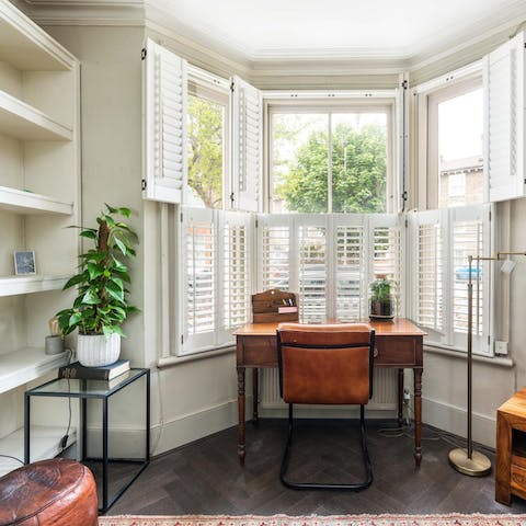 Catch up on work while you're away at the bright desk