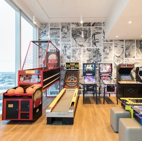 Get competitive with your neighbours in the games room