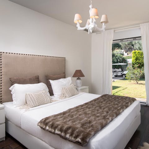 Sleep soundly in the tranquil bedrooms