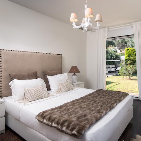 Sleep soundly in the tranquil bedrooms