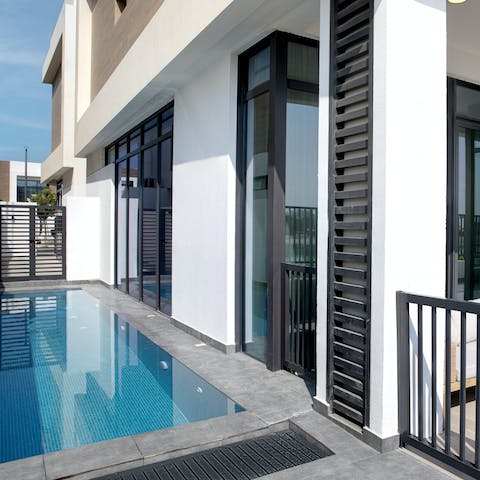 Beat the heat in your private plunge pool