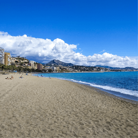 Soak up the golden Andalusian sunshine on Malagueta Beach