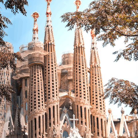 Take a ride over to the iconic Sagrada Familía