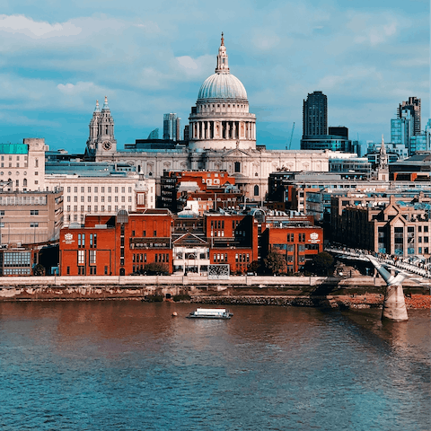 Stroll down to the Thames to see stunning St Paul's from the South Bank