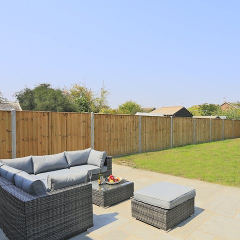 Relax and unwind in the comfort of your own private garden 