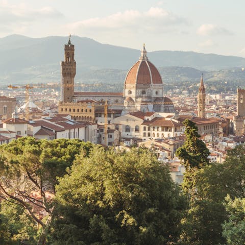 Explore Florence, including nearby Boboli Gardens