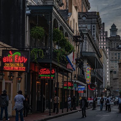 Enjoy New Orleans's world-famous nightlife just a five-minute car ride from your home