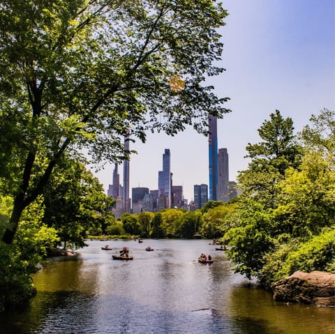 Drink in the fresh air as you stroll around Central Park