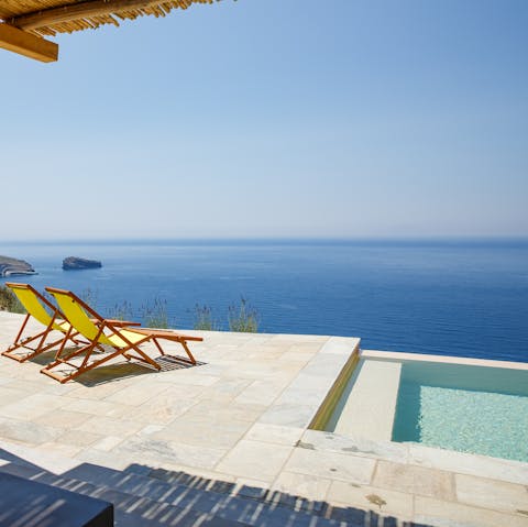 Feel on top of the world whilst lounging by the pool