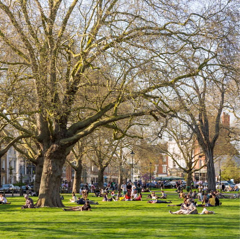 Pack a picnic and head for Eel Brook Common, a five-minute walk away