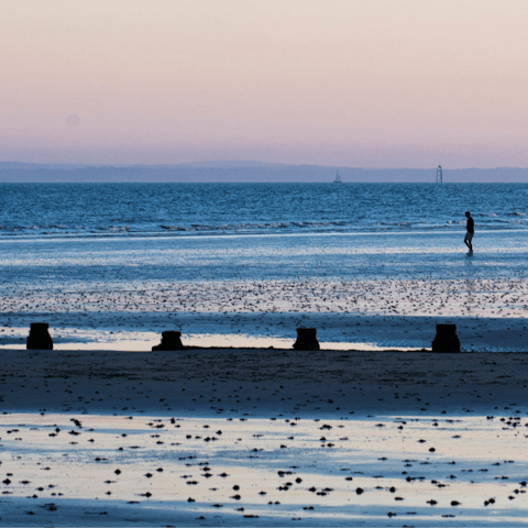 Take the coastal route to Chichester and spend the day at the beach