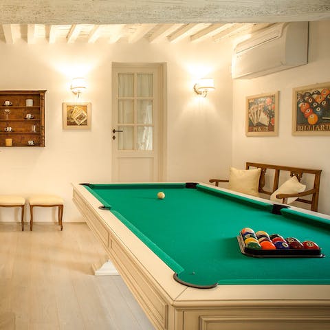 Sharpen your skills at the pool table