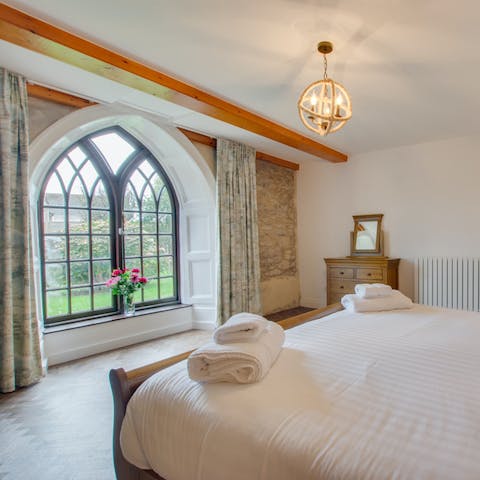 Wake up in one of the oldest buildings in town, filled with gorgeous original features