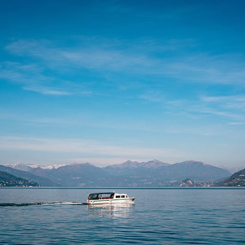 Take a boat trip on the beautiful Lake Como 