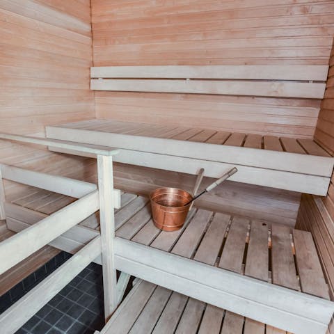 Sweat it out in the sauna