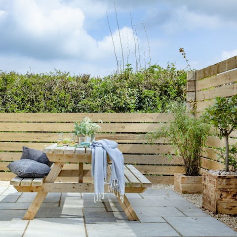 Bring out tea and scones and enjoy them alfresco in the fresh air