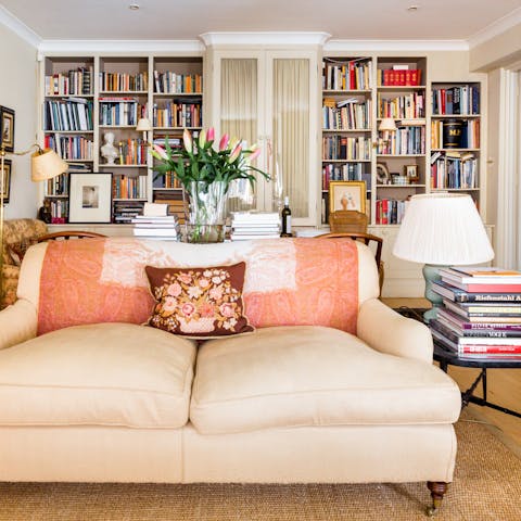 Relax, read or catch up on work in the living room