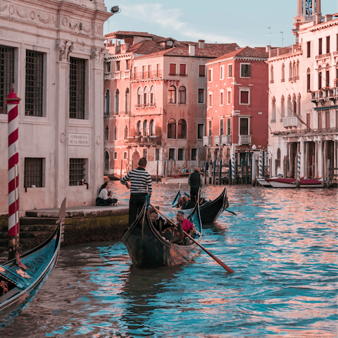 Hop on a gondola for the most refined way to explore Venice's network of canals 