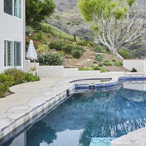 Spend the days splashing around in your fabulous pool