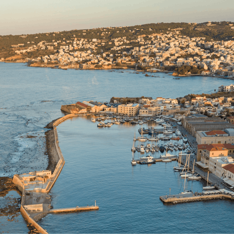 Explore the historic city of Chania – a short drive away