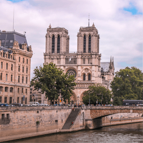 Stay on the Île de la Cité and visit the iconic Notre-Dame de Paris