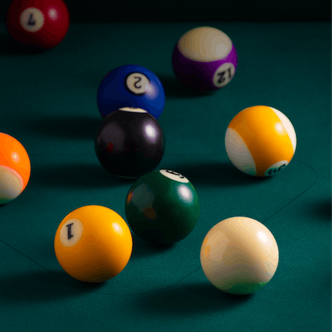 Play a round or two of pool with your fellow guests