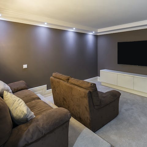 Come together in the home cinema for a relaxing evening in