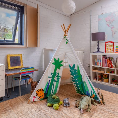 Treat the kids to a special area and children's bedroom