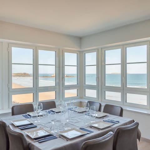 Serve up some homecooked Breton cuisine with a fantastic coastal backdrop