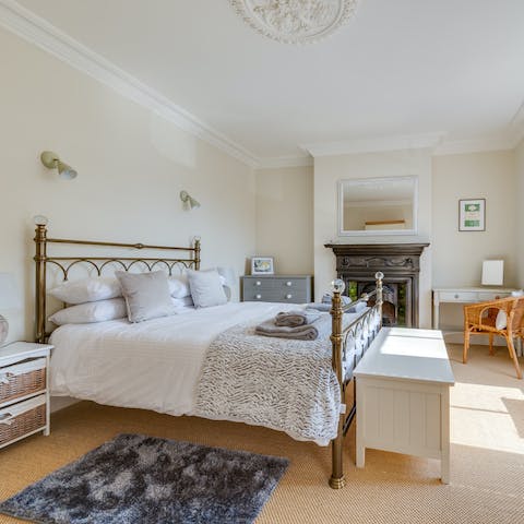 Sleep well in the beautiful bedrooms with their period features
