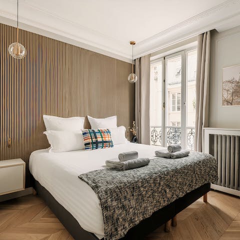 Unwind in the sleek and stylish surrounds of your en-suite bedroom