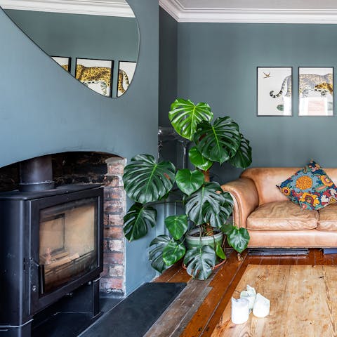 Fire up the wood burner and settle in for a night of board games with your fellow guests