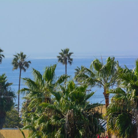 Soak in the rooftop views, a few blocks from Pacific beach