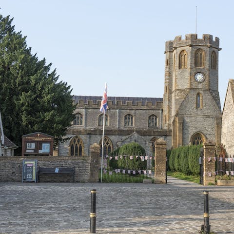 Experience a slice of quintessential Somerset life in the quaint market town of Somerton, a few miles down the road
