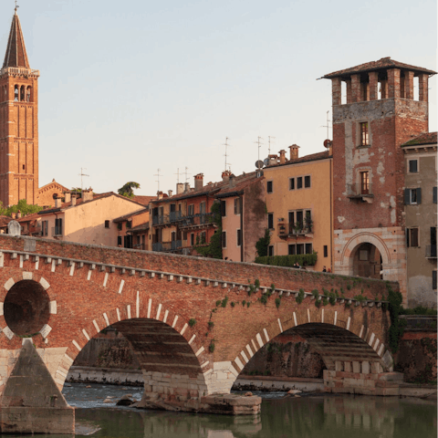 Spend a day exploring the charming nearby city of Verona