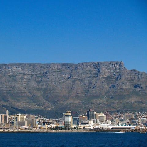 Hike or jump on a cable car to see the beauty of Table Mountain