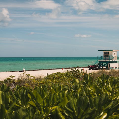 Explore lively South Beach, just a 10-minute drive away