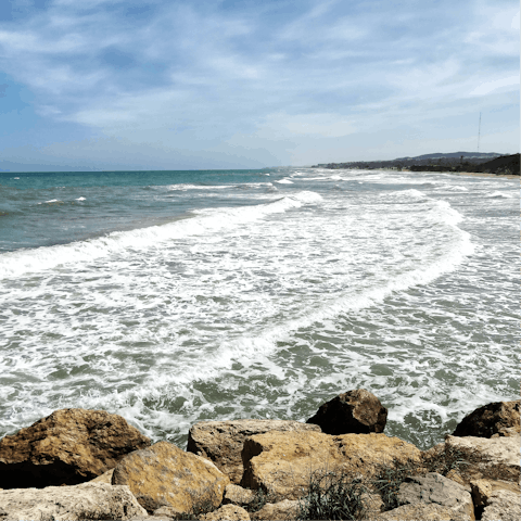 Drive 22km to Guardamar del Segura and enjoy a day on the beach