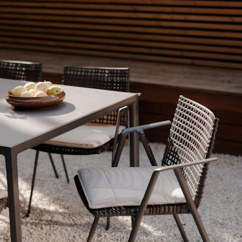 Savour your morning coffee on the quiet patio